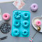6Cavity Silicone Donut Baking Molds Multicolor Doughnut Pans With Flower Swirl Shaped Designs For 2
