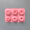 6Cavity Silicone Donut Baking Molds Multicolor Doughnut Pans With Flower Swirl Shaped Designs For 5