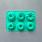6Cavity Silicone Donut Baking Molds Multicolor Doughnut Pans With Flower Swirl Shaped Designs For 6