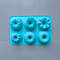 6Cavity Silicone Donut Baking Molds Multicolor Doughnut Pans With Flower Swirl Shaped Designs For 7