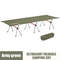 Portable Folding Bed Ultralight Aluminum Alloy Camping Cot With Leg Extenders For Outdoor Travel 6