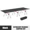 Portable Folding Bed Ultralight Aluminum Alloy Camping Cot With Leg Extenders For Outdoor Travel 8