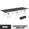 Portable Folding Bed Ultralight Aluminum Alloy Camping Cot With Leg Extenders For Outdoor Travel 8