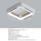 EcoFriendly Invisible Bladeless Ceiling Fan Lamp With LED Light EyeProtecting Circulator For Bedroo 5