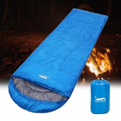 lightweight hiking backpacking sleeping bag, outdoor camping portable waterproof sack for spring and autumn