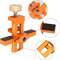 2-in-1 Aluminum Cabinet Door Clamp & Drilling Locator, Quick Positioning Mount Rebounder for Precise Panel Installation