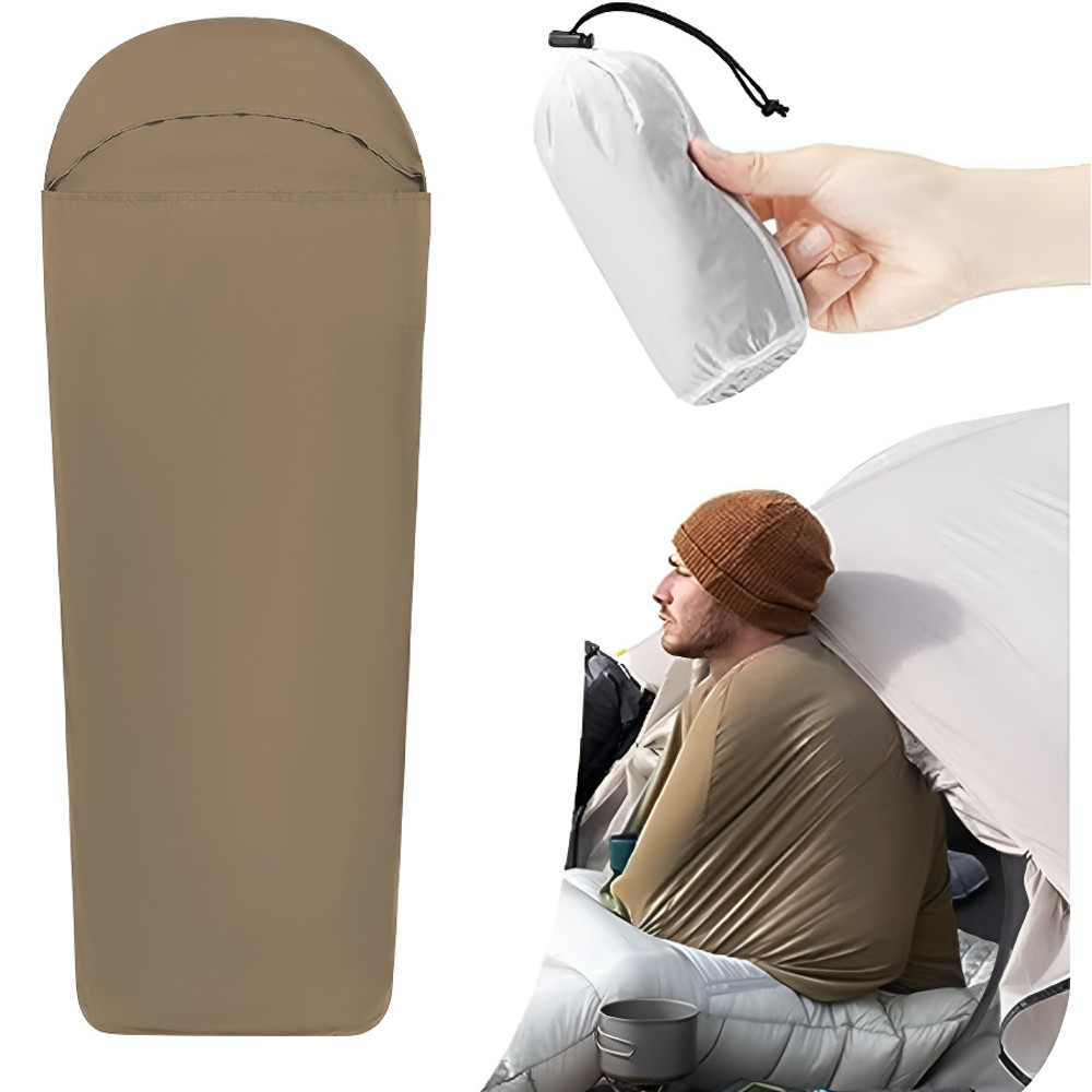 Lightweight Adult Sleep Sack Travel Sheets, Ultralight Washable Sleeping Bag Liner for Backpacking Camping Hotel Hostels