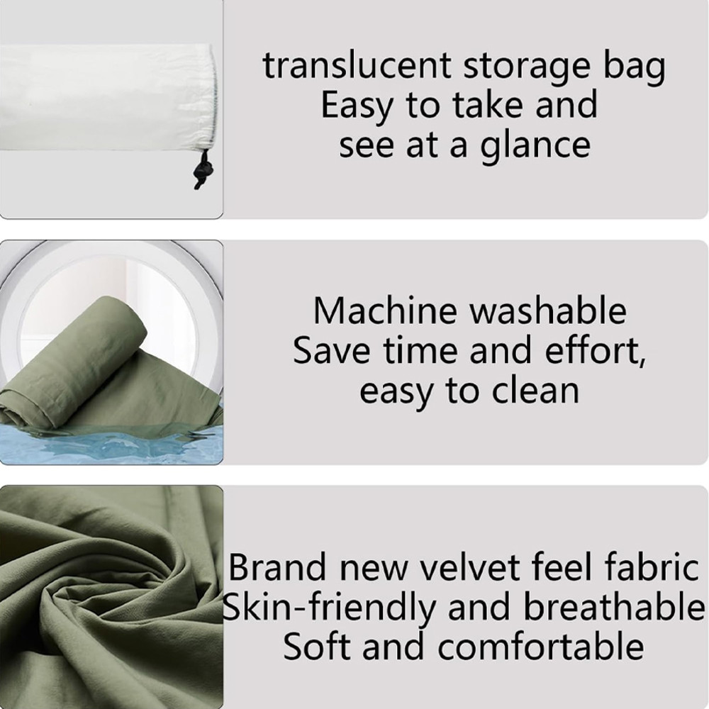 Lightweight Adult Sleep Sack Travel Sheets, Ultralight Washable Sleeping Bag Liner for Backpacking Camping Hotel Hostels