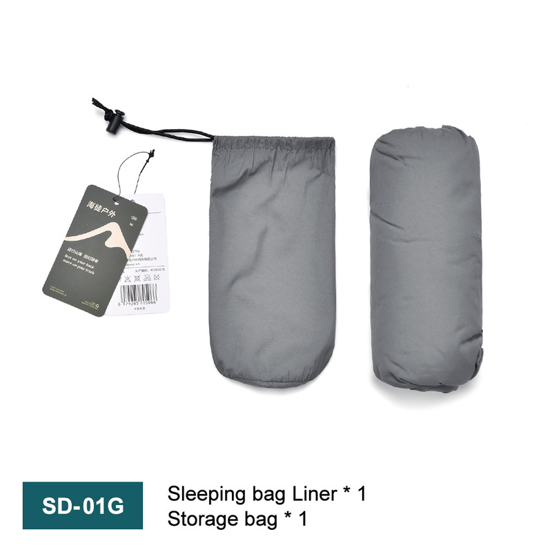 Ultralight Mummy Sleeping Bag Liner for Outdoor Camping, Backpack Liner Single Person Travel Sleeping Bag Lightweight