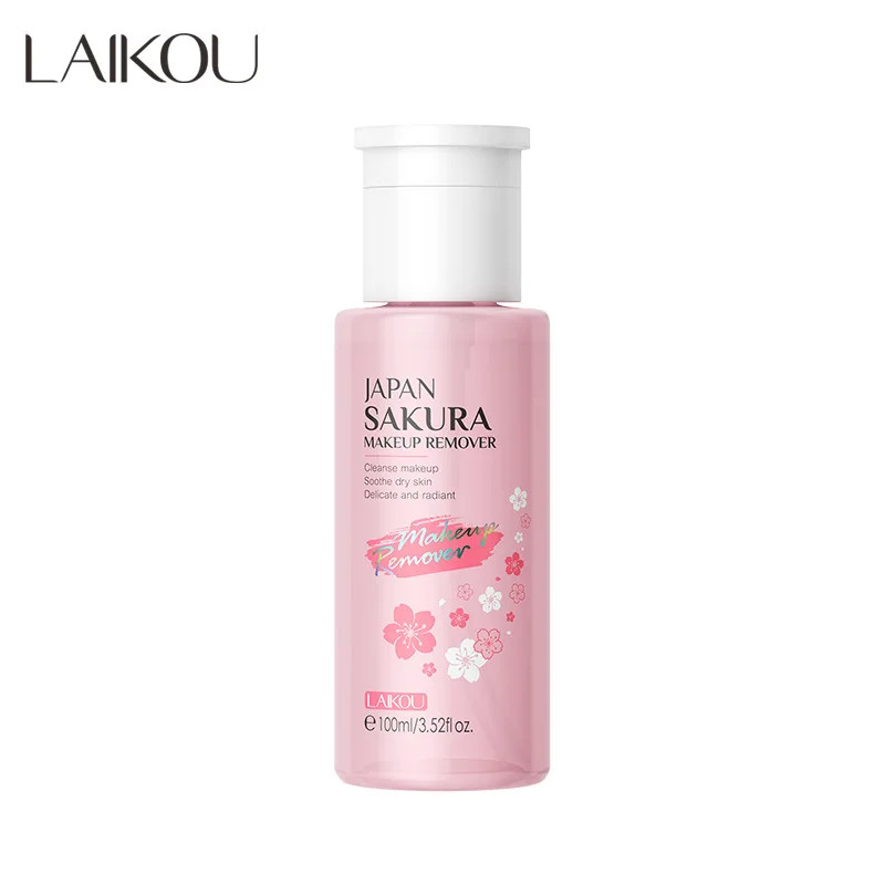 Sakura Makeup Remover Water 100ml Cherry Blossom Extract Deep Cleansing Face Pores Gentle Refreshin 5