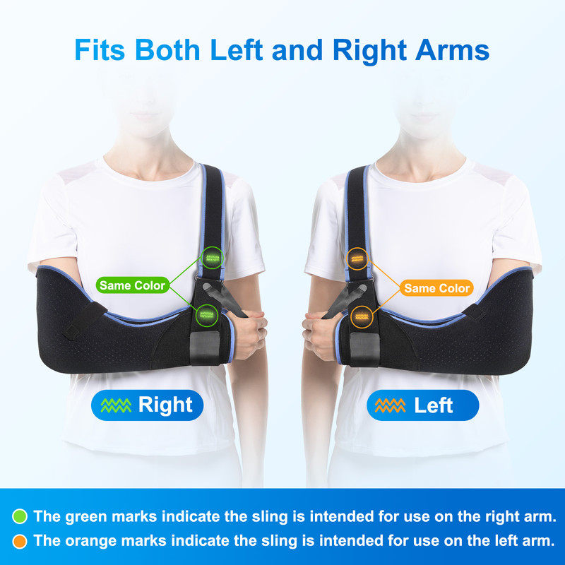 Medical Shoulder Immobilizer Elbow Sling For Injuries Comfortable Fracture Dislocation Support Fo