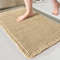 Absorbent Woven Bathroom Mat, Super Soft Anti-Slip Toilet Floor Mat for Bathroom, Shower, and Entrance Door