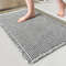 Absorbent Woven Bathroom Mat, Super Soft Anti-Slip Toilet Floor Mat for Bathroom, Shower, and Entrance Door