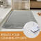 Absorbent Woven Bathroom Mat, Super Soft Anti-Slip Toilet Floor Mat for Bathroom, Shower, and Entrance Door