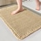 Absorbent Woven Bathroom Mat, Super Soft Anti-Slip Toilet Floor Mat for Bathroom, Shower, and Entrance Door