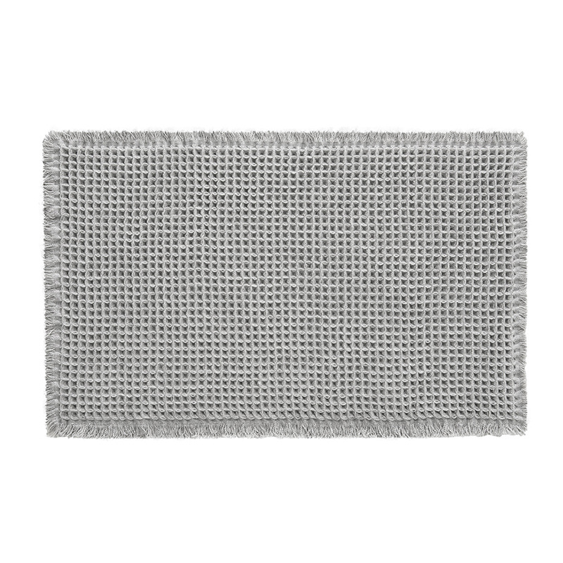 Absorbent Woven Bathroom Mat, Super Soft Anti-Slip Toilet Floor Mat for Bathroom, Shower, and Entrance Door