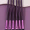Multi-Purpose Eye Makeup Tool, Purple Wooden-Handled Flat-Head Brush, Eyeshadow Brush, Eyebrow Brush, Concealer Brush