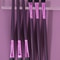 Multi-Purpose Eye Makeup Tool, Purple Wooden-Handled Flat-Head Brush, Eyeshadow Brush, Eyebrow Brush, Concealer Brush
