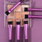Multi-Purpose Eye Makeup Tool, Purple Wooden-Handled Flat-Head Brush, Eyeshadow Brush, Eyebrow Brush, Concealer Brush
