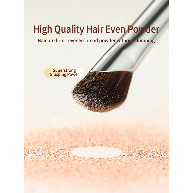 Dual Color Horsehair Nose Shadow Brush Sickle Shaped Contour Brush Multi Functional Makeup Brush Se 2