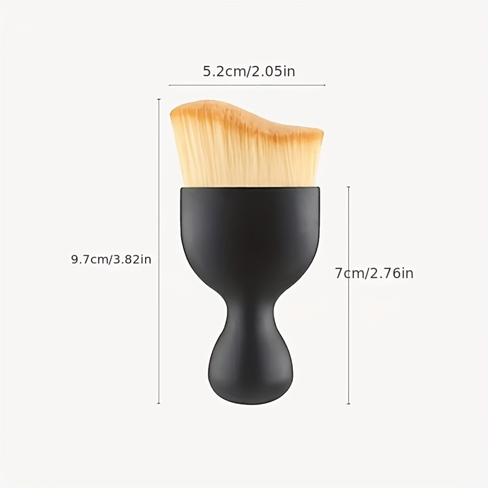 Single Makeup Brush Arc Curve Makeup Brush Professional Foundation Brush Contour Brush For Flawless 3