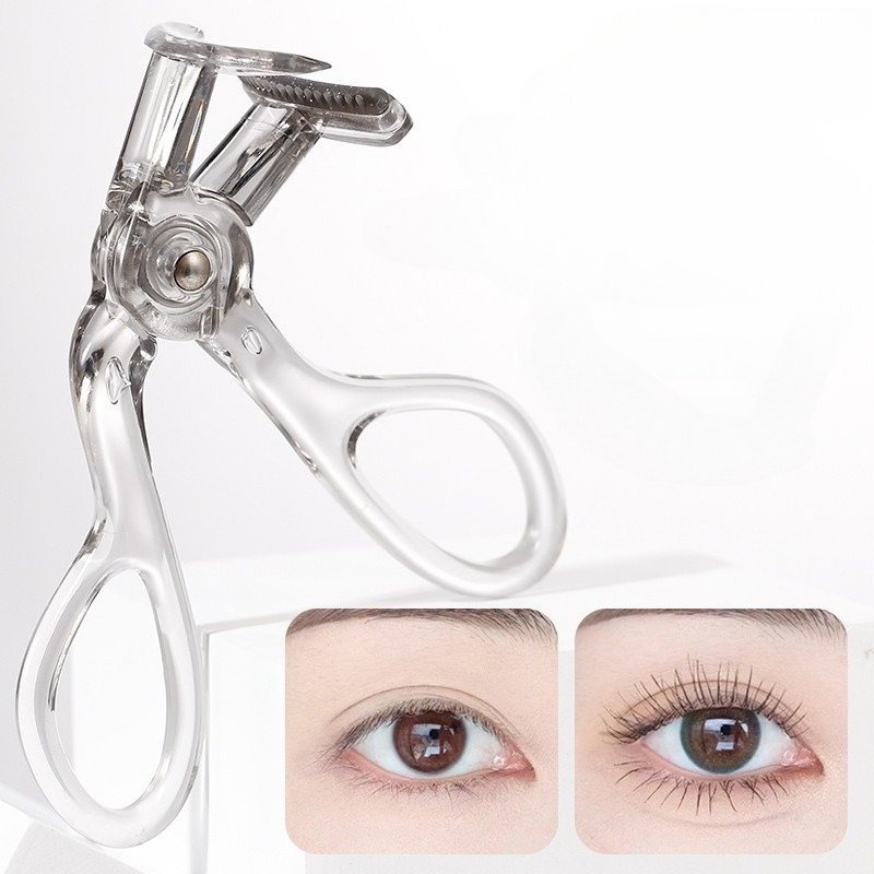Frameless Professional Eyelash Curler One Clip Comb Tooth Curler Lash Tool With Refill Pad For Long 2