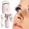 Rechargeable Electric Heated Eyelash Curler Fast Heating Lash Curler Makeup Supplies Long Lasting E 0