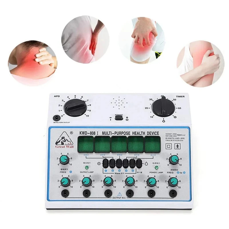 Advanced Electrical Nerve Muscle Stimulator Machine 50Hz 6Channel Output For Deep Tissue Pain Relie 0