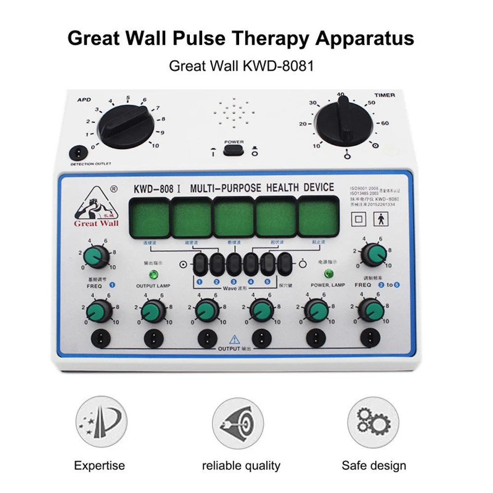 Advanced Electrical Nerve Muscle Stimulator Machine 50Hz 6Channel Output For Deep Tissue Pain Relie 3