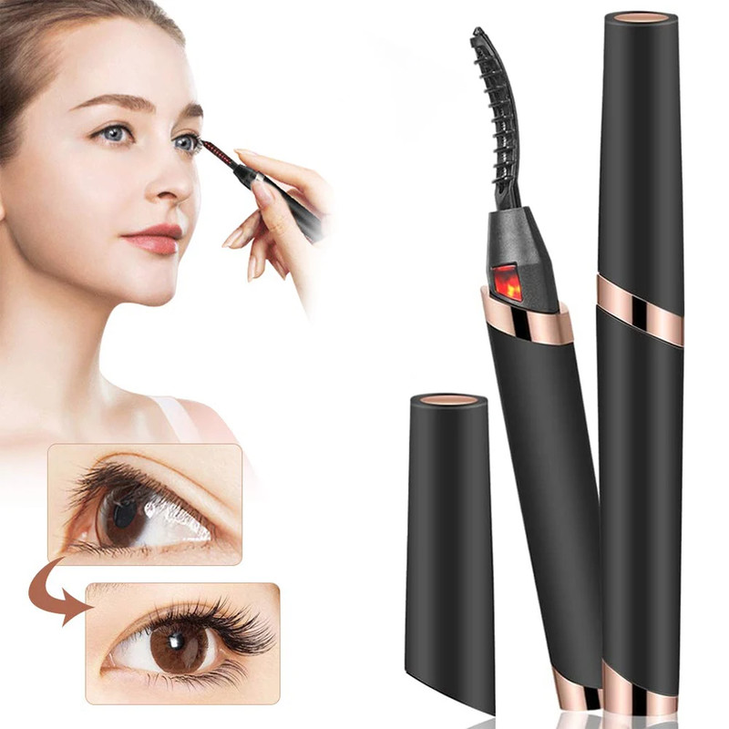 Electric Eyelash Curler for Makeup Tools, Heated Eyelash Curlers USB Rechargeable with 3 Heating Modes
