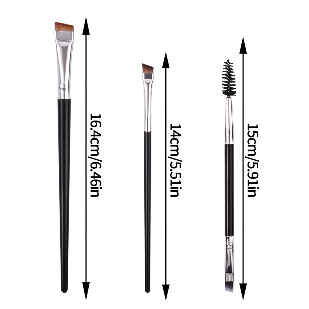 Professional Eye Makeup Brush Set, Eyebrow Brush, Double Headed Eyelash Brush, Ultra Thin Eyeliner Brush, Portable Brush