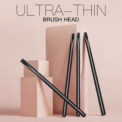 professional 4pcs blade makeup brushes, angled eyebrow brush, flat eyeliner brush, fine liner brow make up tools