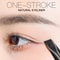 Professional 4pcs Blade Makeup Brushes Angled Eyebrow Brush Flat Eyeliner Brush Fine Liner Brow Mak 2