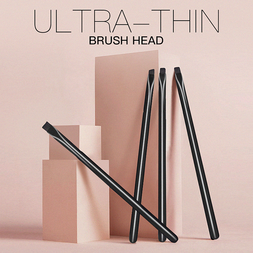 Professional 4pcs Blade Makeup Brushes Angled Eyebrow Brush Flat Eyeliner Brush Fine Liner Brow Mak 5