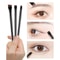 Professional 3 Brush Set Eyeliner Brushes for Eyebrows and Eyes, Angled Makeup Brush Kit, Precision Eye Cosmetic Tools