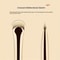 Upgrade Half Round Crescent Blade Eye Liner Brush Eyeliner Brush Draw Eyeliner Eyeband Contour Make 2