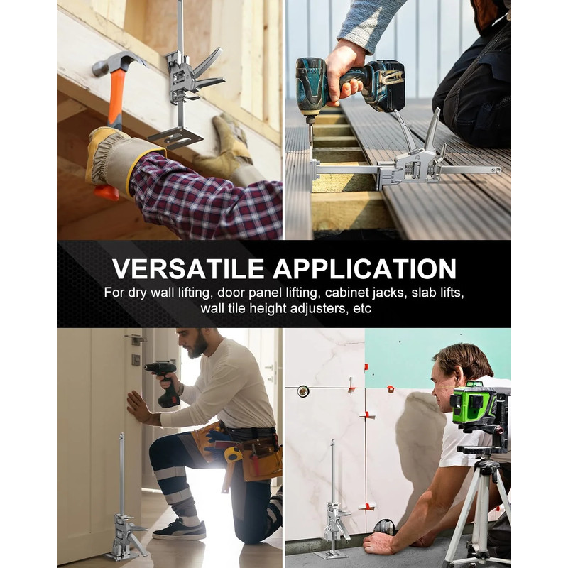 2Pack Stainless Steel Furniture Lifter Tool Labor Saving Arm Jack For Easy Door Tile And Cabinet In 1