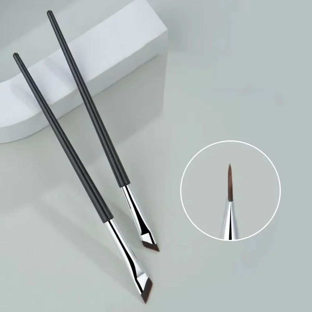 Ultra Thin Micro Angle Flat Eyebrow Brush Upgraded Blade Eyeliner Brush Professional Precision Deta 3