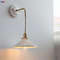 Japan Style Ceramic LED Wall Lamp Adjustable Copper Arm Sconce For Bedroom Bathroom Mirror Light No 0