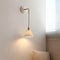 Japan Style Ceramic LED Wall Lamp Adjustable Copper Arm Sconce For Bedroom Bathroom Mirror Light No 2