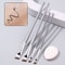 Ultra-thin Eyeliner and Eyebrow Brush Set, Makeup Detailing Brushes for Beginners, Mini Concealer Finger Powder Puff