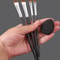 Ultra-thin Eyeliner and Eyebrow Brush Set, Makeup Detailing Brushes for Beginners, Mini Concealer Finger Powder Puff