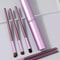 Professional Pony Hair Eyeshadow Brush Set, Nose Shadow, Eyeliner Brush, Eyelash Brush with Aluminum Tube Holder