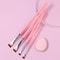 Beginner Friendly Makeup Tool Set, 4 Ultra Thin Knife Edge Eyeliner Brushes, Fine Detail Brush, Powder Puff