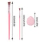 Beginner Friendly Makeup Tool Set, 4 Ultra Thin Knife Edge Eyeliner Brushes, Fine Detail Brush, Powder Puff