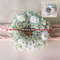 Elegant 2ft Tall White Rose Silk Flower Arrangement With Green Babys Breath Wedding Table Centerpie