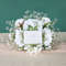 Elegant 2ft Tall White Rose Silk Flower Arrangement With Green Babys Breath Wedding Table Centerpie