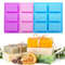 6 Cavities Silicone Soap Mold for DIY Soap Making, Rectangle Bakeware, Chocolate Mousse and Ice Cream Mould Tools