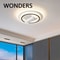 UltraQuiet Bladeless Cylinder Ceiling Fan LED Light Kit Remote Control Modern Bedroom Decoration L