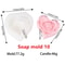 3D Love Rose Silicone Soap Molds, IHeart Rose Candle Mold, DIY Wedding Valentines Day Silicone Craft Mold